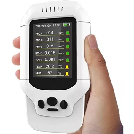 Air Pur et Sûr : Moniteur de Qualité dAir Avancé EG pour Maison & Bureau